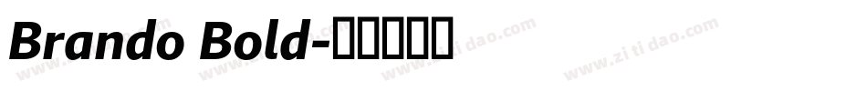 Brando Bold字体转换
